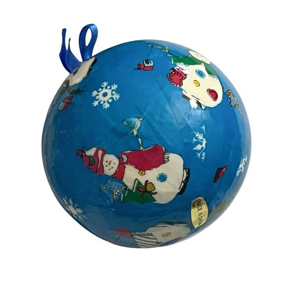 12 Victorian Santa with Angels 10" Christmas Ornaments Paper Mache Decoupage - Picture 7 of 10